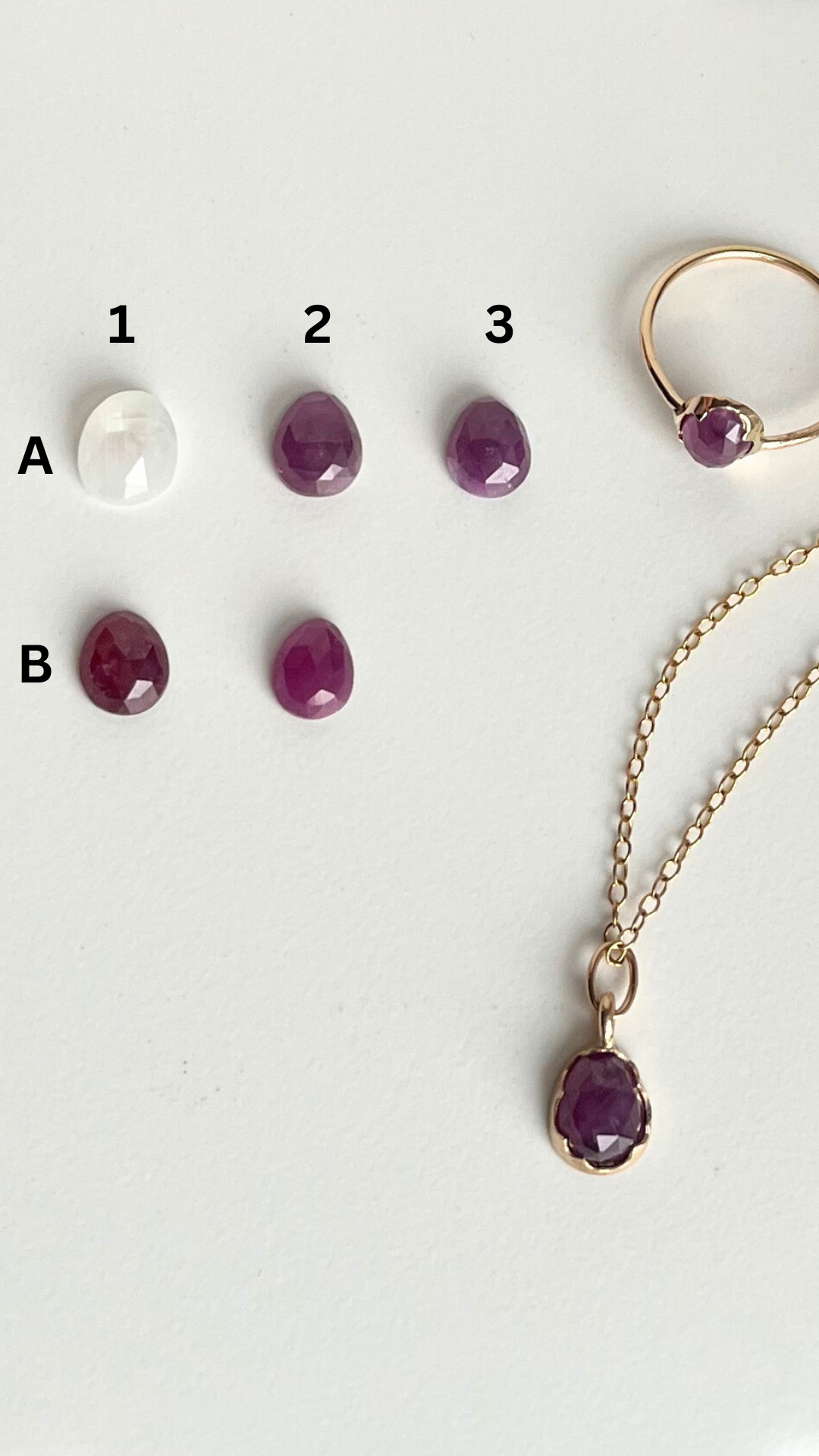 FLEUR | SOLID GOLD SET GEMSTONE