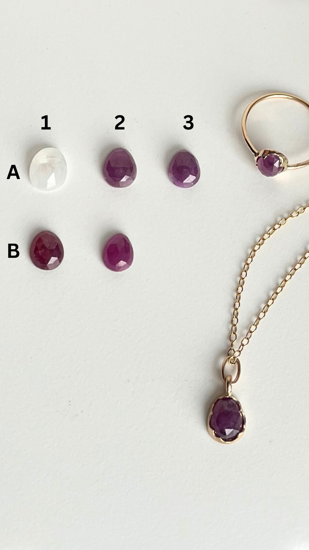 FLEUR   |    SOLID GOLD  SET GEMSTONE