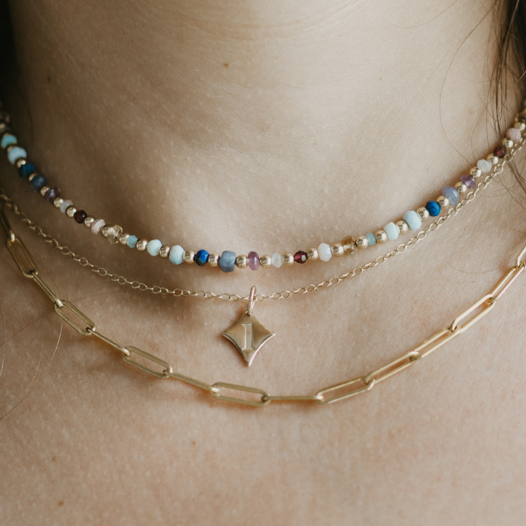 MIA | GOLD CONFETTI NECKLACE