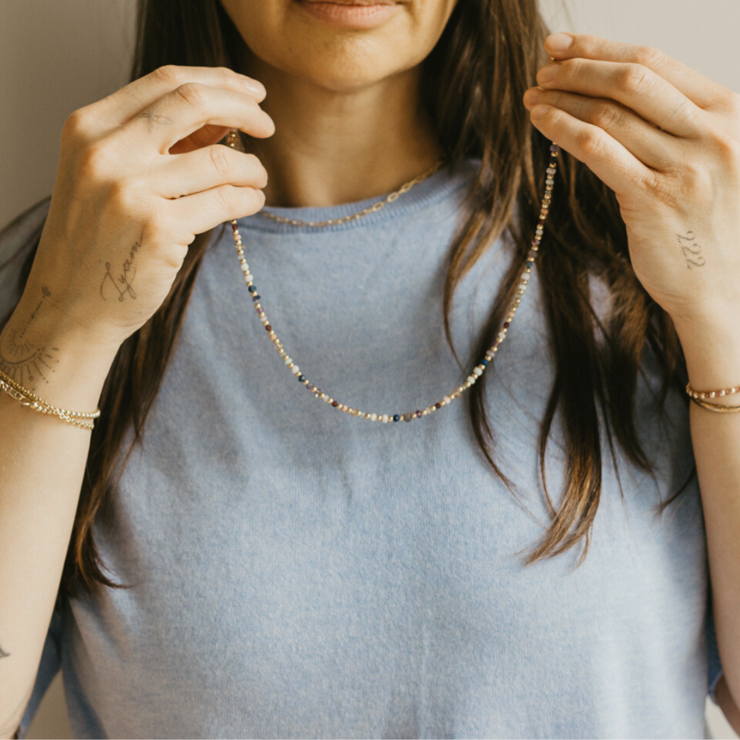 MIA | GOLD CONFETTI NECKLACE