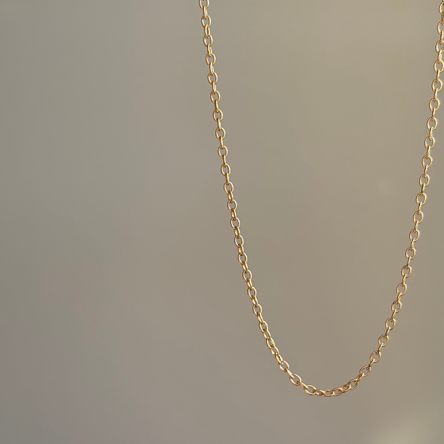 CLASIC TEXTURED CHAIN | NECKLACE