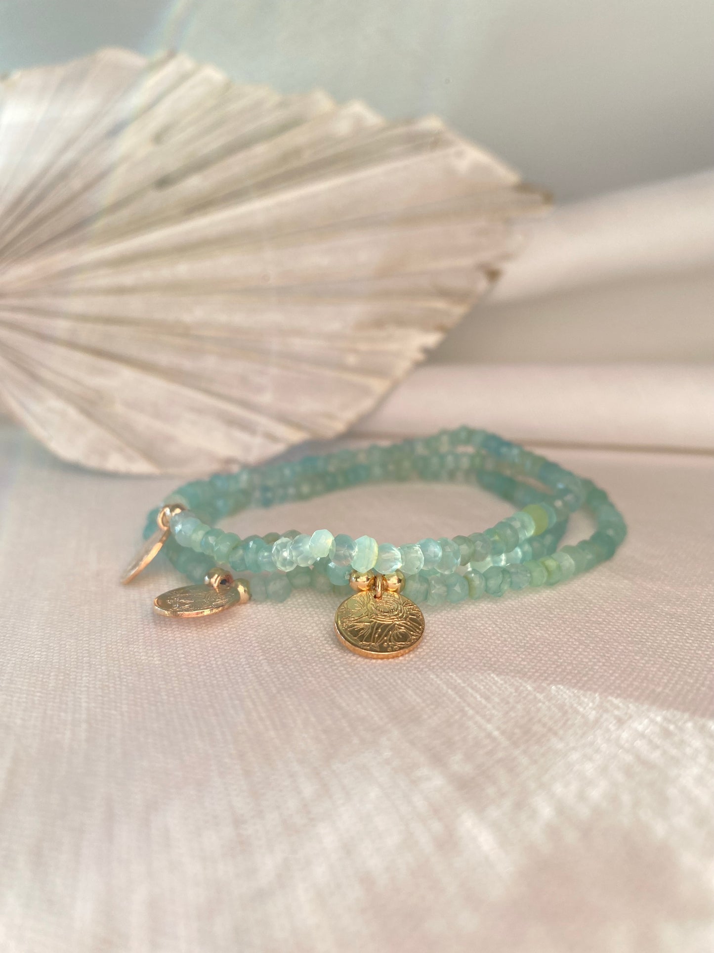 MIA | SEA GREEN CHALCEDONY BRACELET