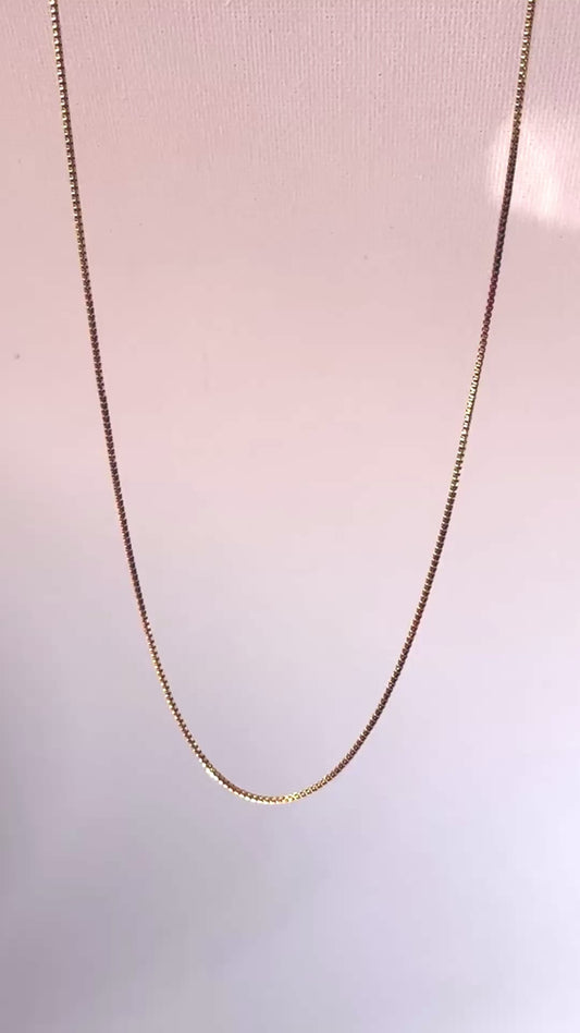 FINE BOX CHAIN  |  NECKLACE