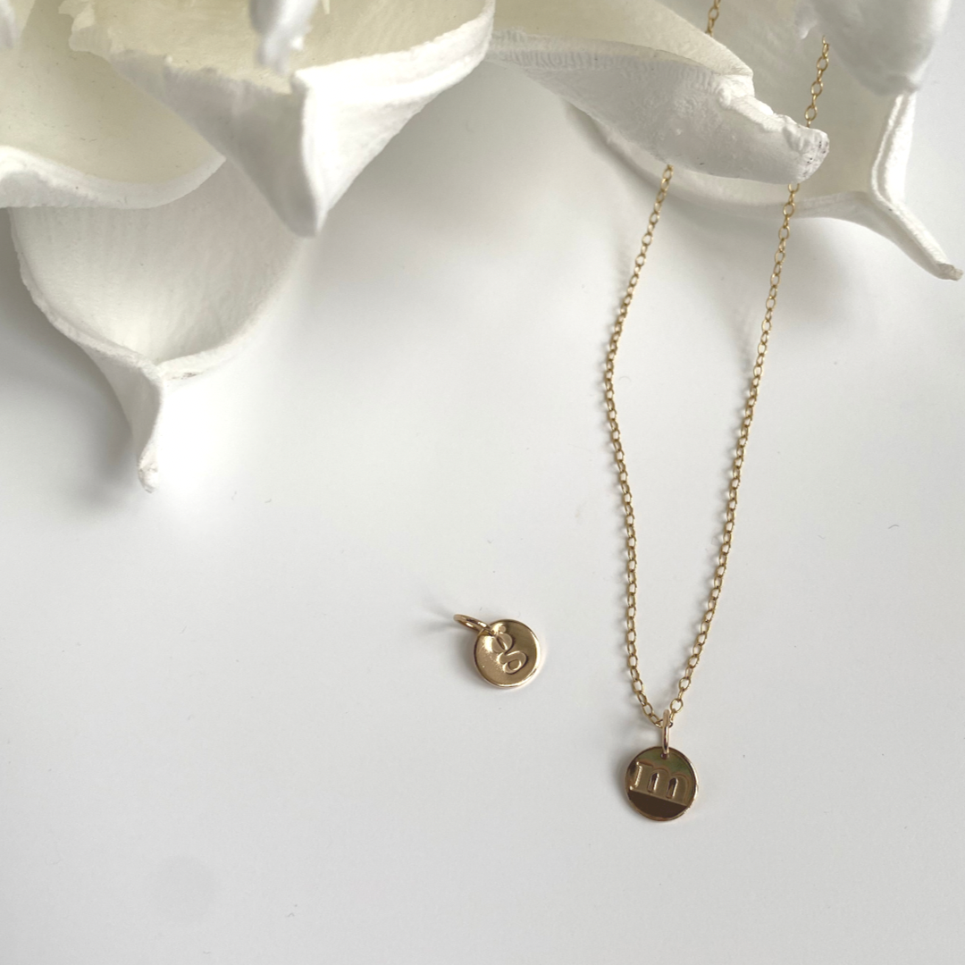Mini 2025 initial necklace